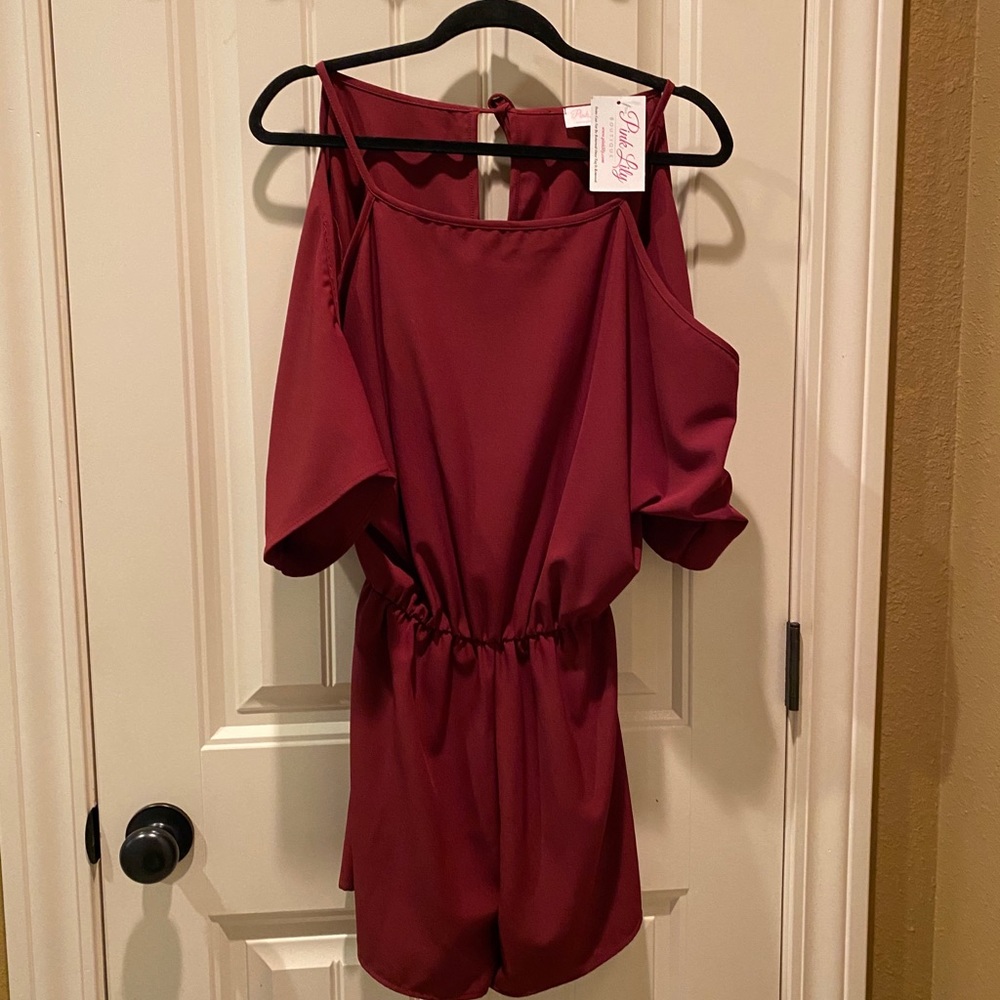Pink Lily romper